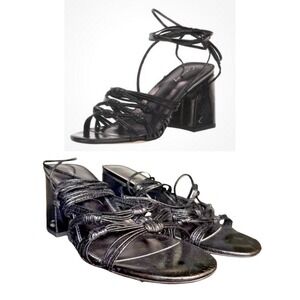 Circus by Sam Edelman Women's Size 9 Oriana Black NWOB Block Heel 3" Tie-Up